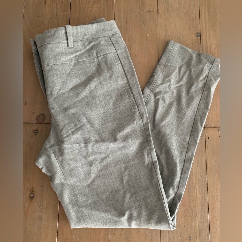Halston Heritage grey wool blend dress suiting pants